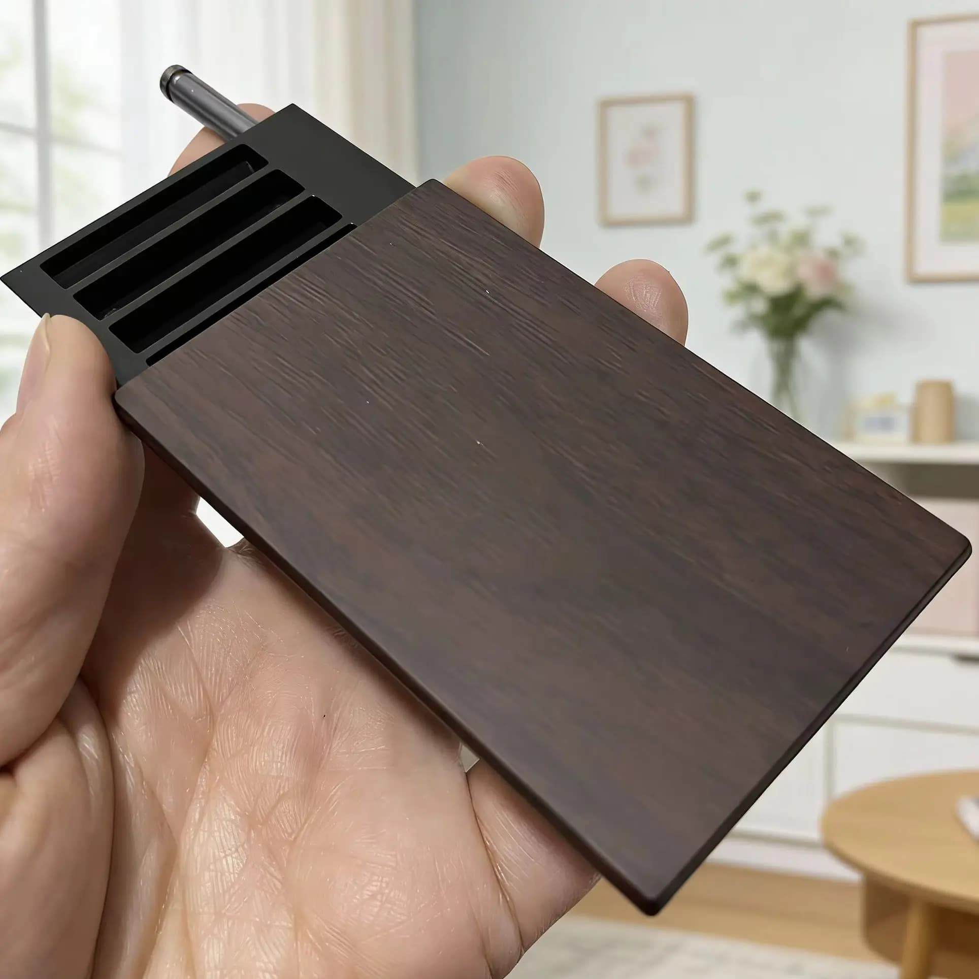 Hand-made cigarette case 8 compartment plastic gauze box with golden lid Aluminum lacquer Portable size tobacco tools
