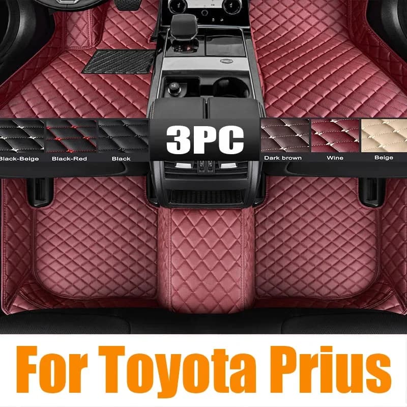 Tappetino per auto originale per Toyota Prius C Aqua NHP10 2012 ~ 2021 2013 Tappeto con rivestimento in TPE impermeabile Tappetino interno per piedi Copertura personalizzata