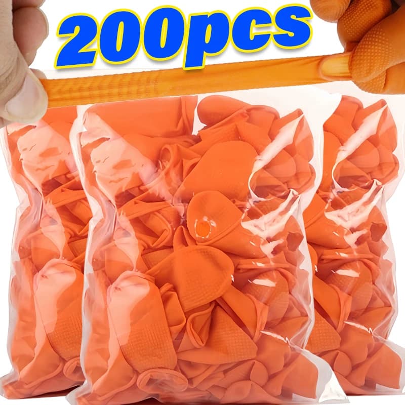 Copri dito usa e getta Guanti protettivi antistatici in lattice per la punta delle dita Guanti antiscivolo per nail art Culle per dita Tappo per pollice per l'industria