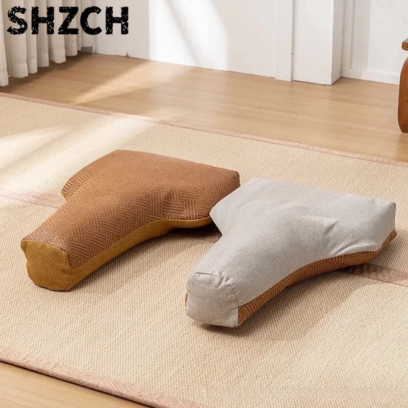 Seat Cushion Double Disc Meditation Breathable T-shaped Pad Removable Meditation Futon Special Pad for Meditation