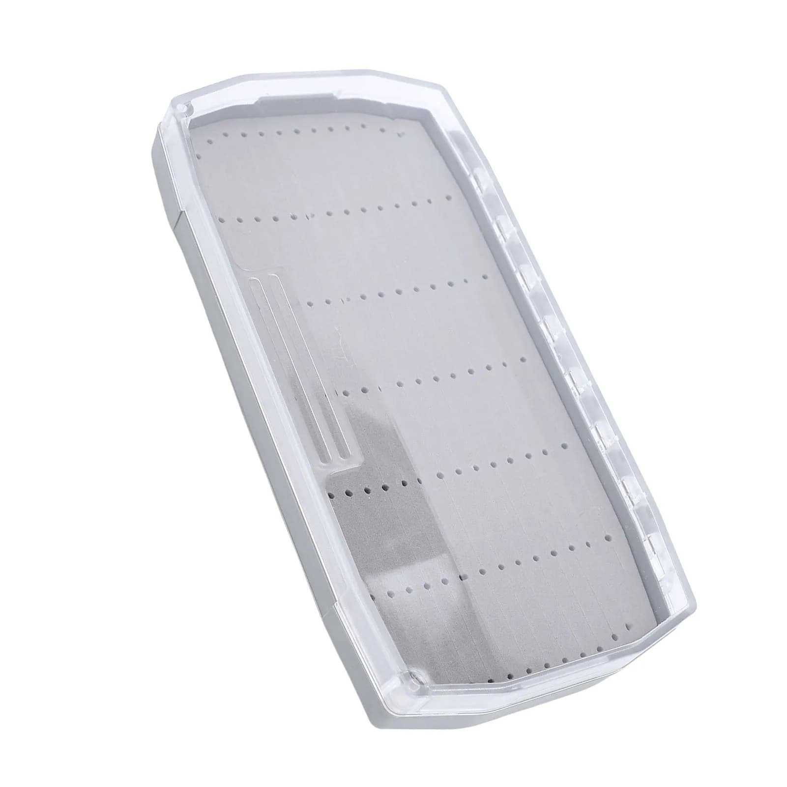 Fly Fishing Box Portable Fly Fishing Tool Box Magnetic EVA Foam Magnetic Portable Fly Fishing Equipment with Transparent Cover for PC for Outdoor Magnetic Fly Fishing Box