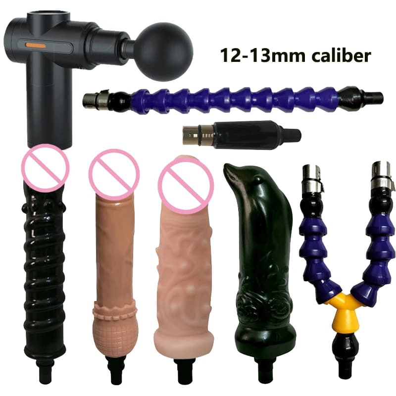 Spare accessories for muscle massage gun of the Fascia anal dildo and sex toy extension rod for women and men (caliber 12-13mm)