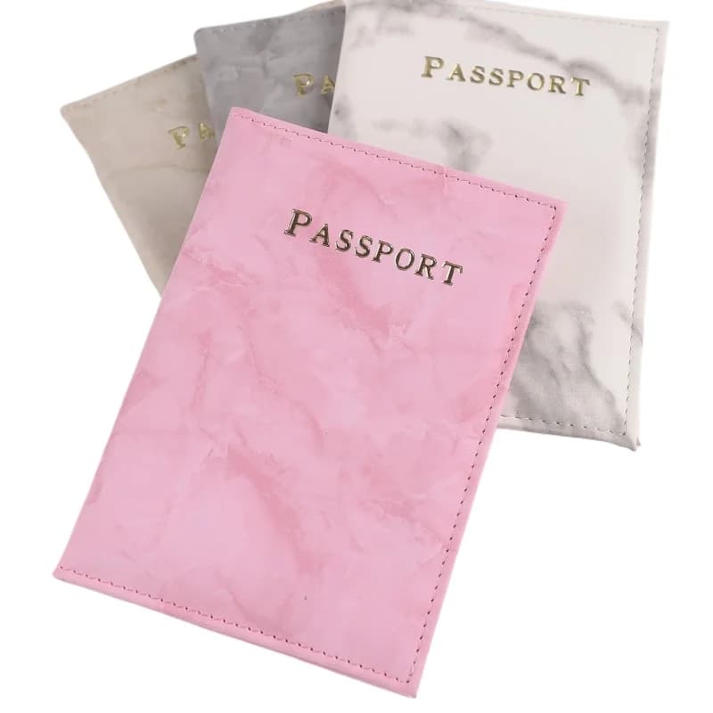 Custodia per passaporto in pelle PU Custodia per documenti Portafoglio da viaggio Custodia protettiva per passaporto con custodia per slot per carta di credito ID