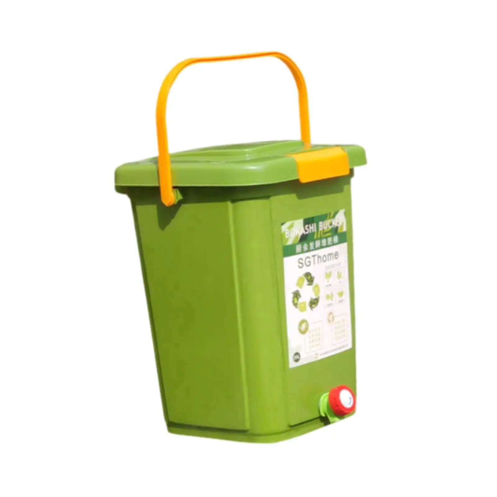 Contenitore per Compostaggio Pratico e Sigillato, Secchio per Compostaggio da 20L, Serbatoio di Fermentazione per Giardino, Uso Domestico, Rifiuti Alimentari da Esterno