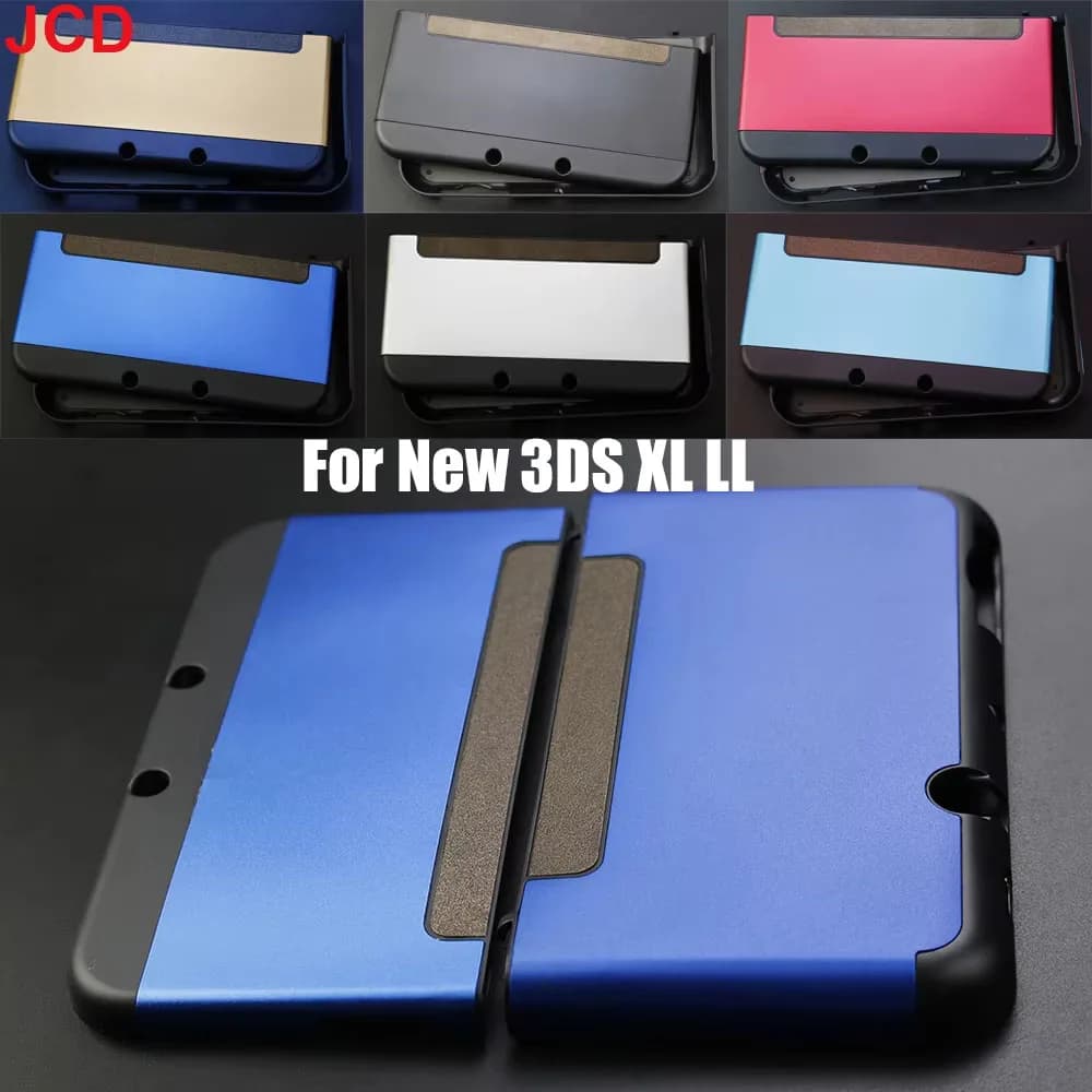 JCD Custodia protettiva per scatola rigida in alluminio Custodia protettiva Cover posteriore superiore per il nuovo controller 3DS XL LL