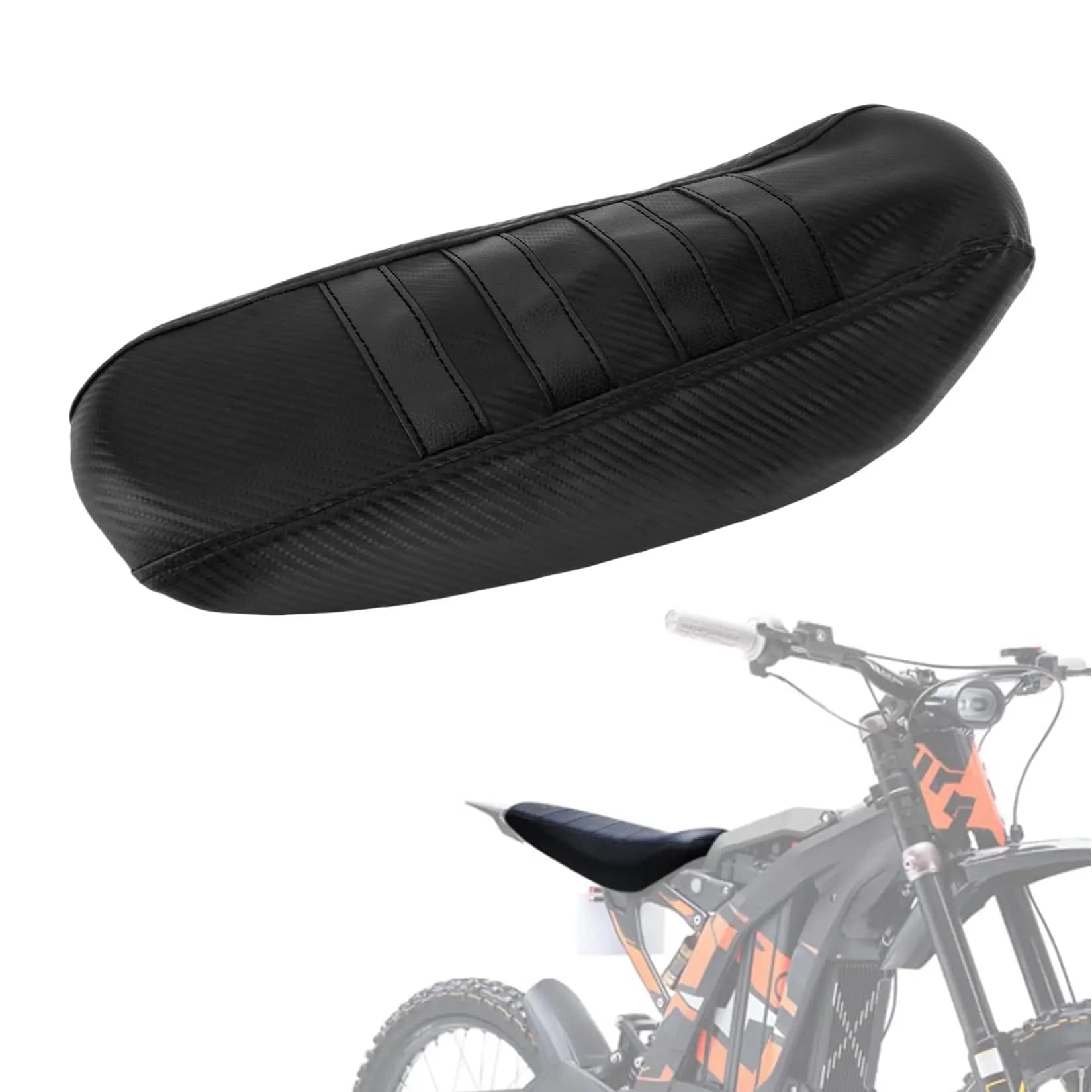 Highly Elastic Leather Seat Cover for Electric Motorcycle Sur-ron Light Bee X/S X160 X260, Black