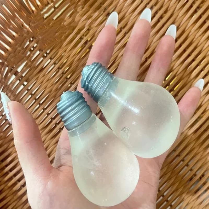 Giocattoli per bambini giocattolo luminoso a forma di lampadina a forma di lampadina per alleviare lo Stress novità divertente decompressione regalo di compleanno hobby per feste