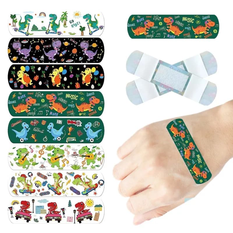 40 pz/set Cartoon Cerotto Kawaii Dinosauro Modello Cerotti per Strisce di Primo Soccorso Bende Adesive Medicazione Della Ferita Patch
