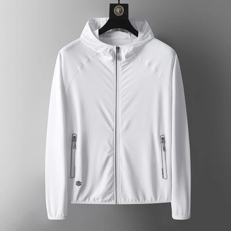 UPF50+ Summer UV Protection Hoodie Unisex Breathable Ice Silk Outdoor Sports Couple's Beach Street Style Lightweight Jacket veste de baseball homme