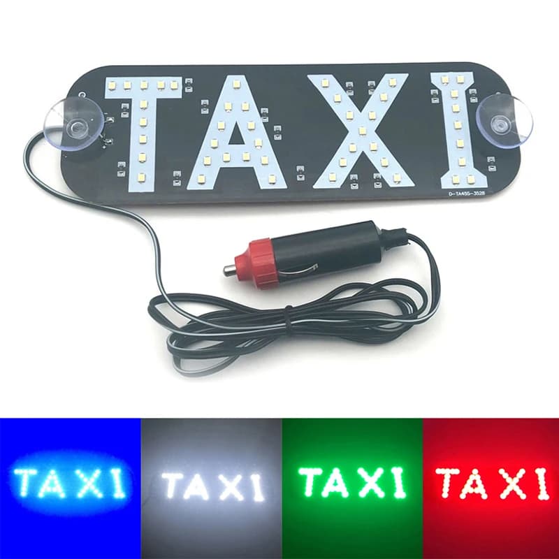 Segnale per taxi Indicatore LED Pannello luminoso Segnale di avvertimento Luce di avvertimento per pannello a 2 colori con luce di segnalazione per baliza di aspirazione