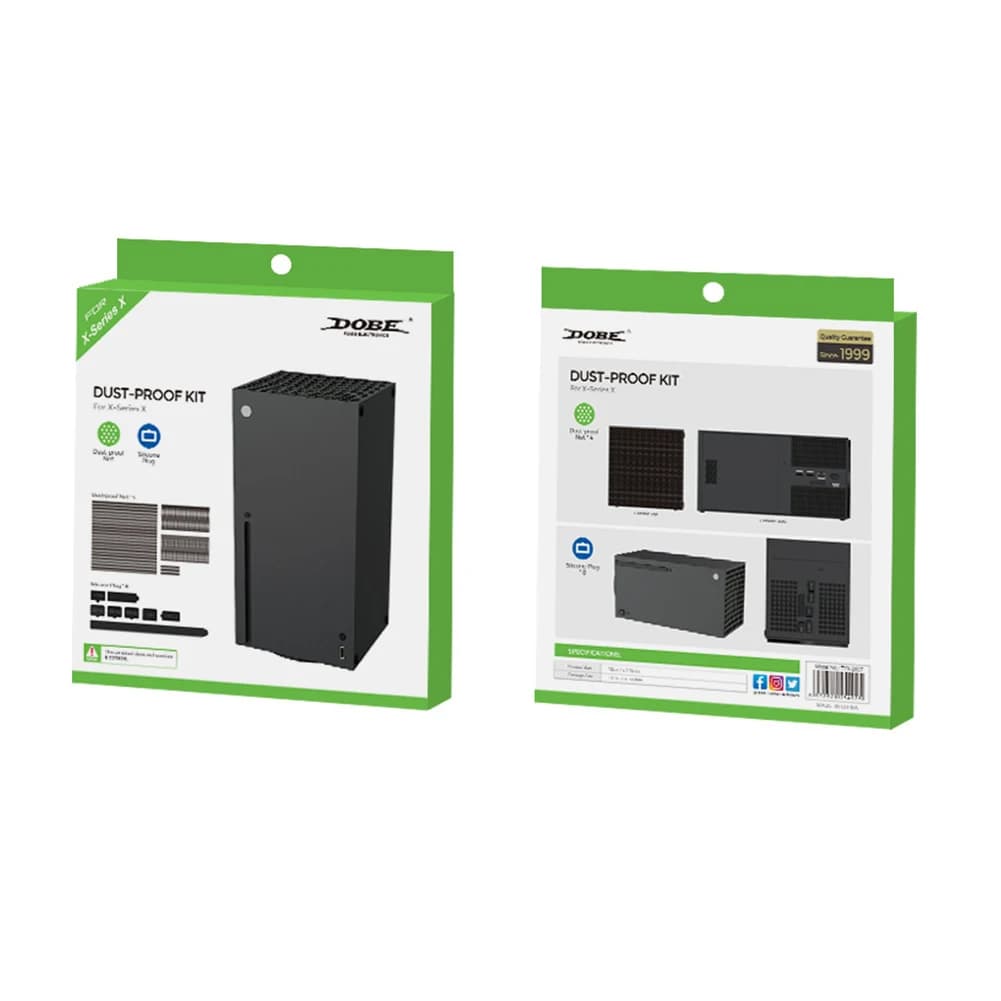 Kit 14 Pezzi Tappi Antipolvere per Console Xbox Series X, Filtro a Rete Antipolvere, Kit Tappi per Jack, Accessori per Giochi