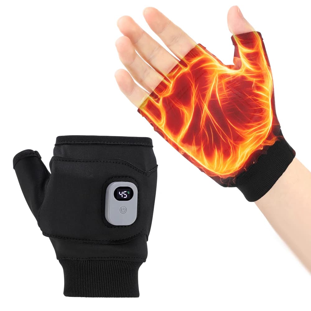 3 Level Heating Gloves 360 ° Domestic Electric Thermal Heat Exchangers Hiking Outdoor Cycling Wireless Winter Wind Rechargeable via USB
