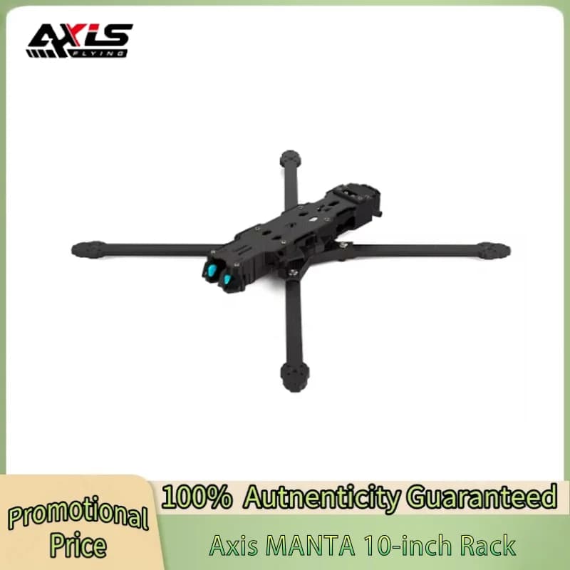 Axisflying MANTA10" Lite Drone FPV Freestyle da 10 Pollici, Kit Telaio X True, Interasse 402mm, Compatibile con Carbonio T700, Elica da 10 Pollici