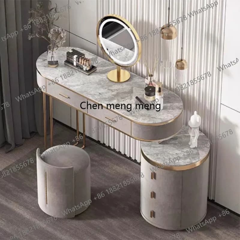 Ragazza Giardino Vanity Table Camera da letto Specchio Bagno moderno Toletta Organizzatore di gioielli Mesa De Maquillaje Mobili alla moda