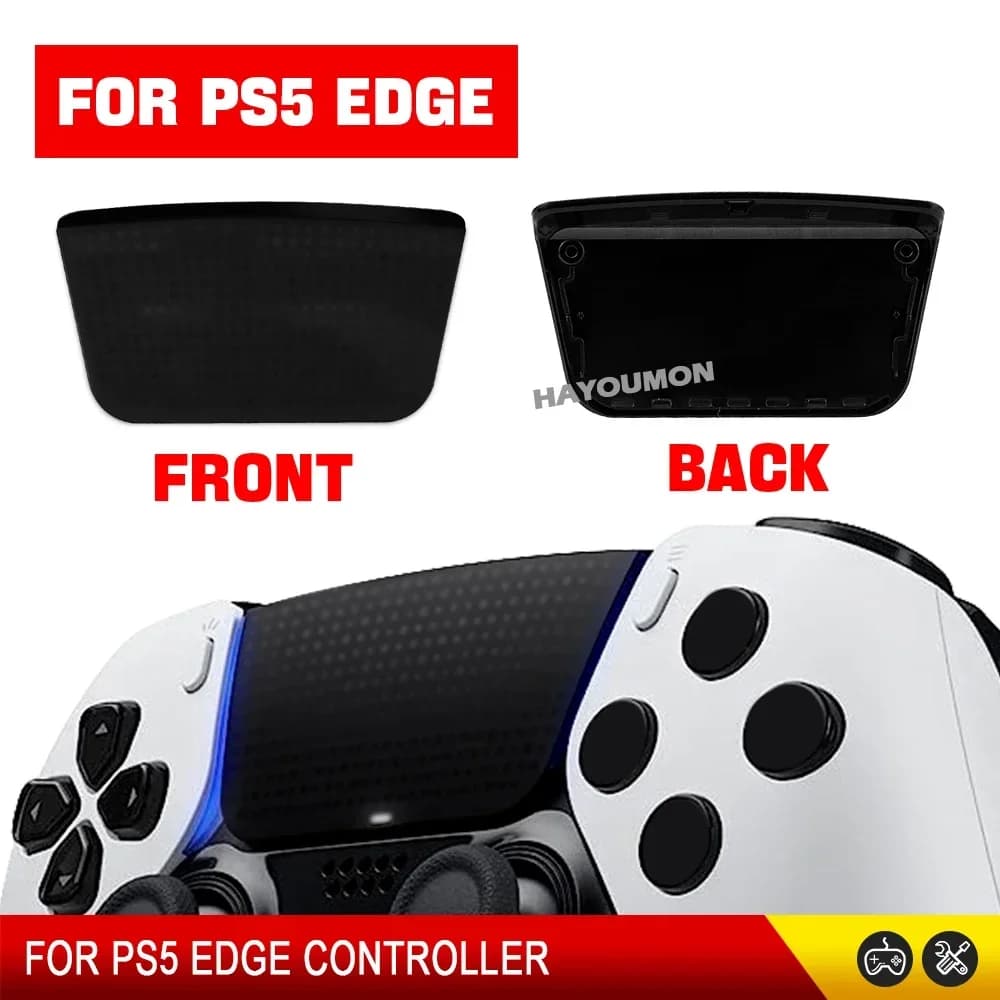 Touchpad di Ricambio in Plastica Nera per Controller PS5 Edge, Parte di Riparazione per Gamepad, Accessori per Gaming