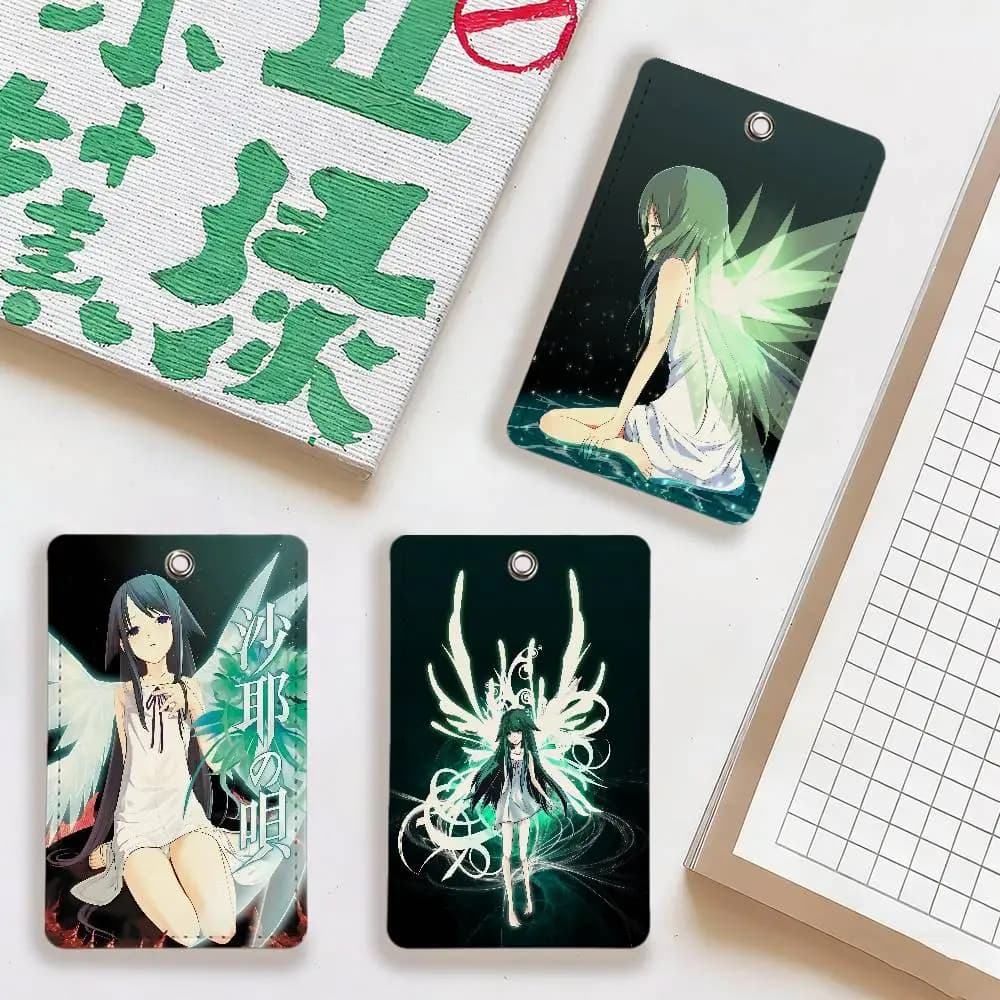 GAME S-Saya no U-Uta Porta carte per viaggi quotidiani, carte dell'autobus, protezione per carte di accesso, adatto per l'uso quotidiano.