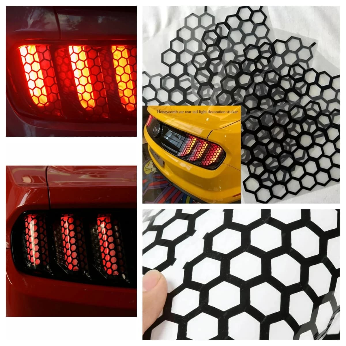 Adesivo moto Decalcomanie per casco a nido d'ape Adesivi Decalcomania per casco Adesivi impermeabili Decalcomanie per moto Adesivo per paraurti