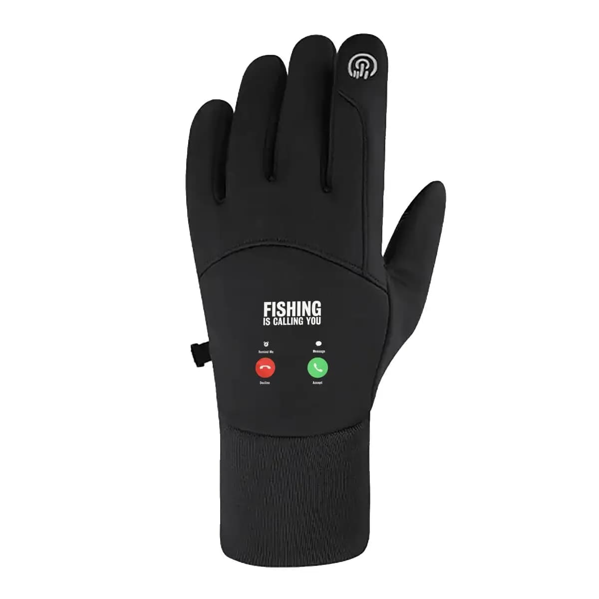 La pesca sta chiamando te Telefono Art Guanti da ciclismo Guanti da bicicletta touch screen invernali