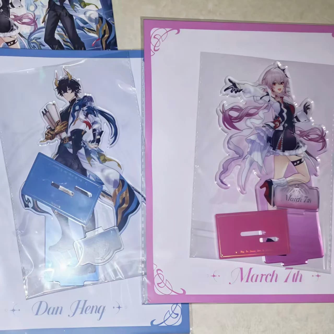 Honkai Impact 3 Vita Elysia DanHeng 7 marzo Cosplay Anime figura Acrilico In Piedi Segno Accessori da tavolo Regalo di Natale