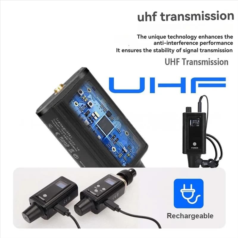 【A42U】 Sistema di monitoraggio wireless Monitoraggio wireless Ritorno auricolare per altoparlanti, amplificatori di potenza, mixer o chitarre