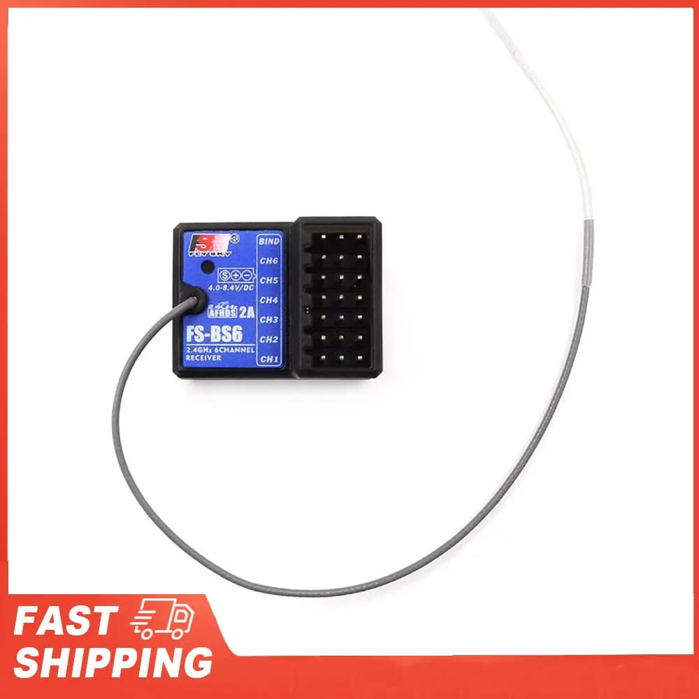 Ricevitore FlySky 2.4Ghz 6CH AFHDS2 FS-BS6 per trasmettitore FlySky FS-GT5 FS-IT4S RC Car Boat