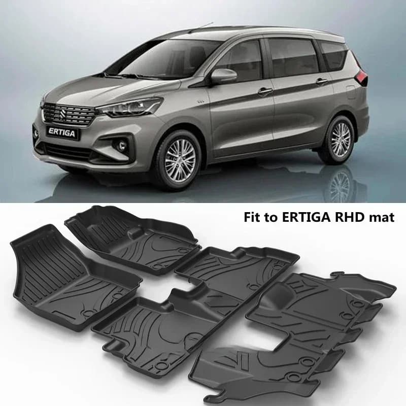 Customized For SUZUKI ERTIGA 2018-2024 Car Mat Special Waterproof 3D TPE Rubber Car Mats