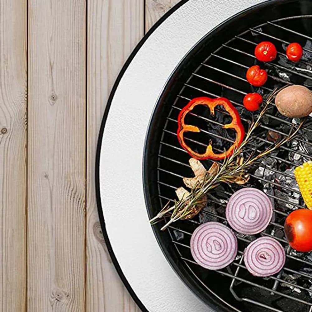 Tappetino per Braciere 11 Pollici, Ignifugo, Coperta Resistente al Fuoco per Campeggio, Tappetino Protettivo per Barbecue, Resistente al Calore per Picnic