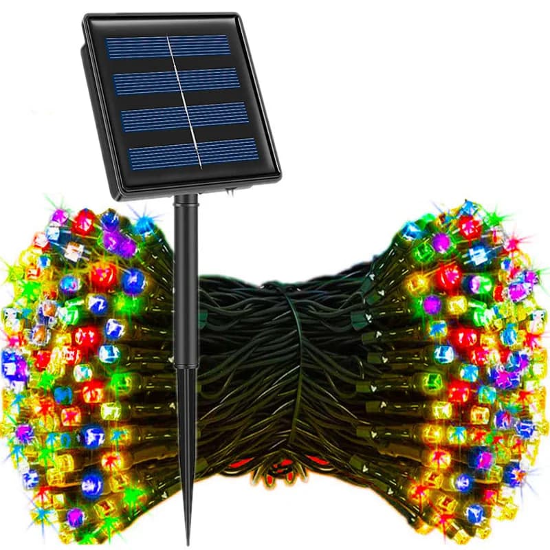 Luci a Stringa LED Solari con 8 Modalità per Decorazione Giardino, Illuminazione Ambientale, Feste in Casa