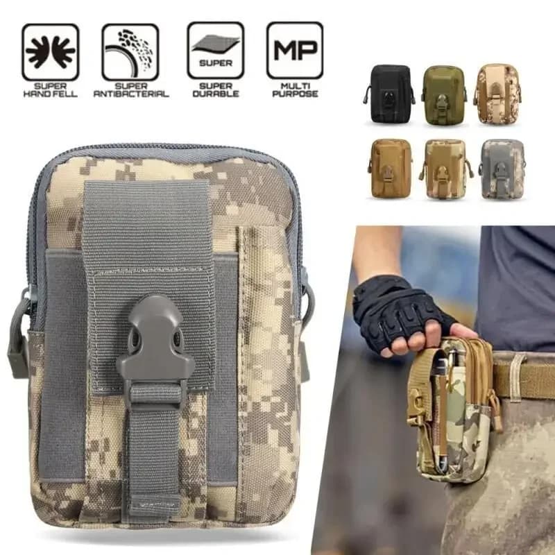 Nylon Waist Bag Waist Bag Waist EDC Tool Bag for Outdoor Sports Running Hiking