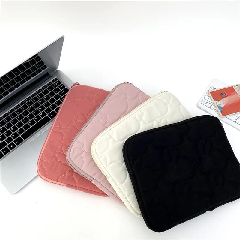 Custodia per laptop e tablet con coniglio carino Borsa per laptop da 11 pollici da 13 pollici Borsa per il trasporto di notebook da donna