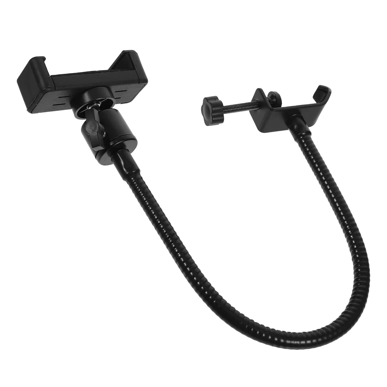 Supporto per Telefono da Stativo Microfonico, Morsetto Regolabile con Presa Sicura e Robusta, Uso Versatile per Live Streaming, Vlogging, Podcasting, Clip per Testa di Chitarra