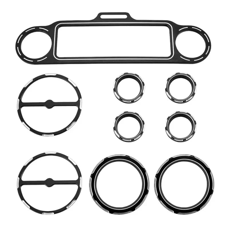 A33K-Audio Speaker Trim Ring For -Davidson Road Electra Street Glide 96-13 Instrument Panel Speaker Cover