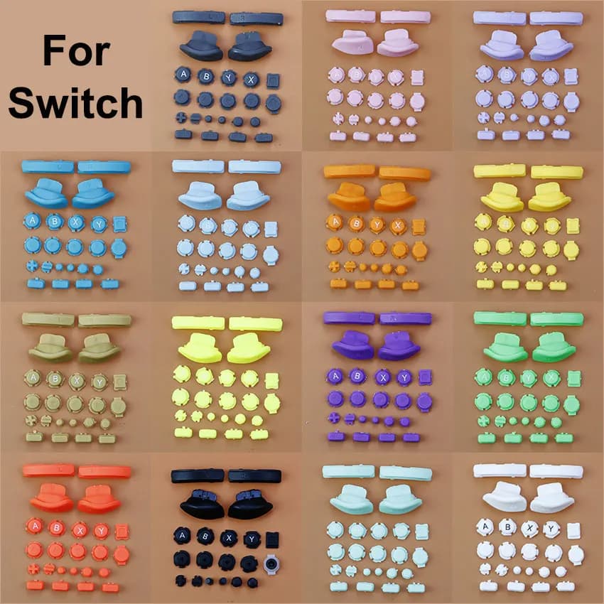 JCD Set completo SR SL ZL ZR LR Chiavi Joycon Spalla ABXY Pulsante di direzione per controller Joy-Con NS Switch