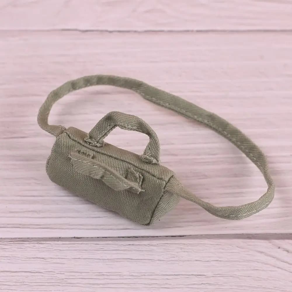 Borsa a tracolla Borsa in pelle PU in miniatura Zaino fai da te Borsa in pelle Mini borsa nera da 17 cm Accessori Accessori