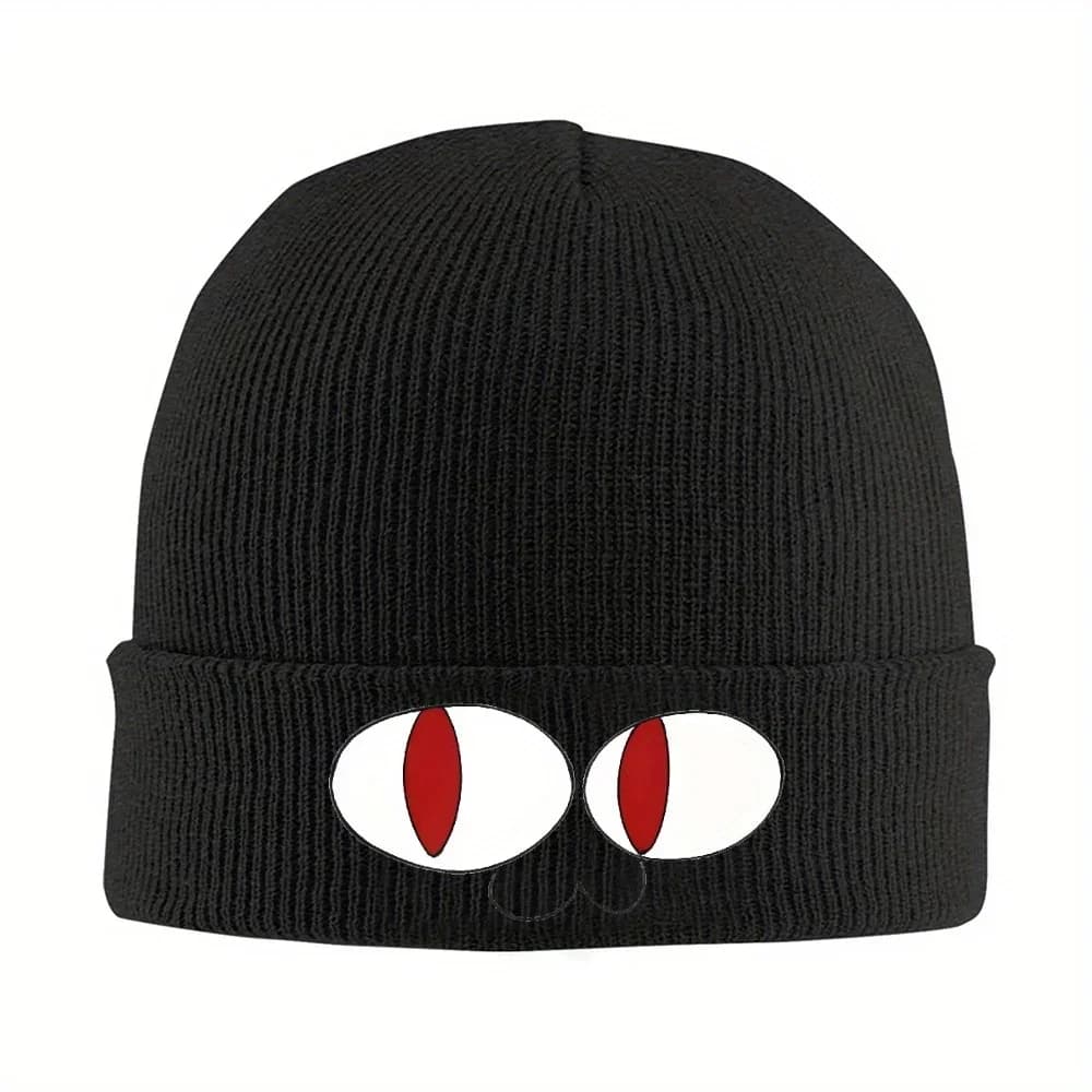 New 1pc Neco Arc Beanie Hats Face Trendy Caps Men Women Unisex Outdoor Sport Knitting Hat Winter Graphic Warm Beanie Hat