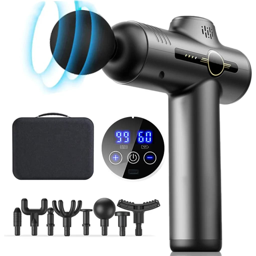 Electric Massager Gun Muscle Massage Gun Masazer Body Massagers Machine Men's Grooming Massage Device Low Frequency Massager