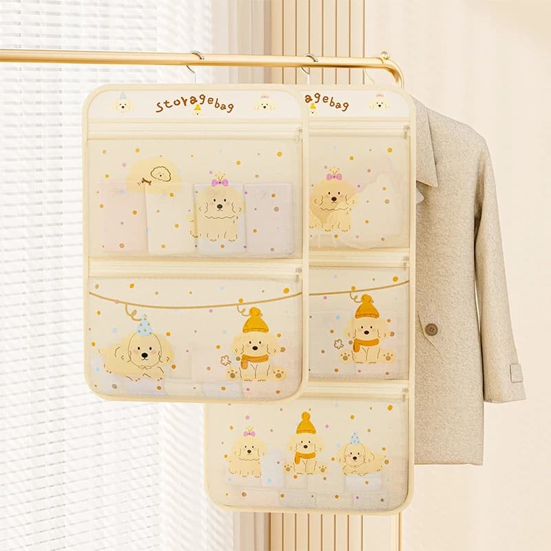 Shoulder bag in breathable mesh for underwear, socks, home wardrobe, clothing organization, toy and doll basket