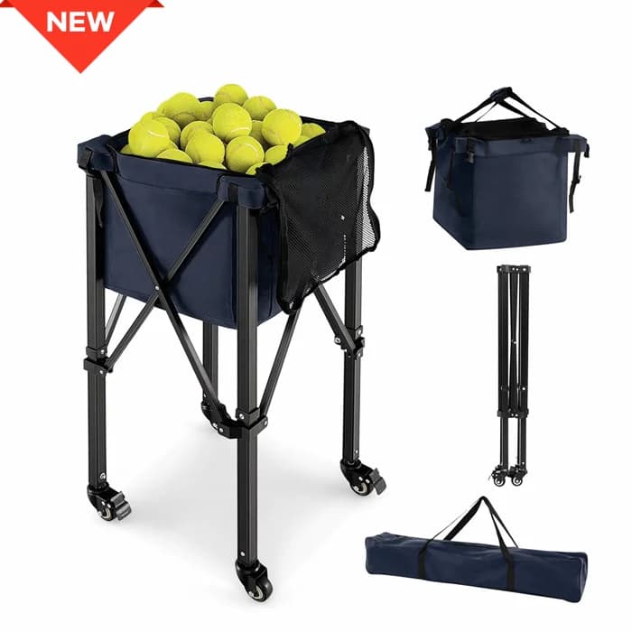 TC01A Carrello per palline da tennis pieghevole al miglior prezzo, carrelli da tennis, produttore di carrelli per palline da tennis in Cina