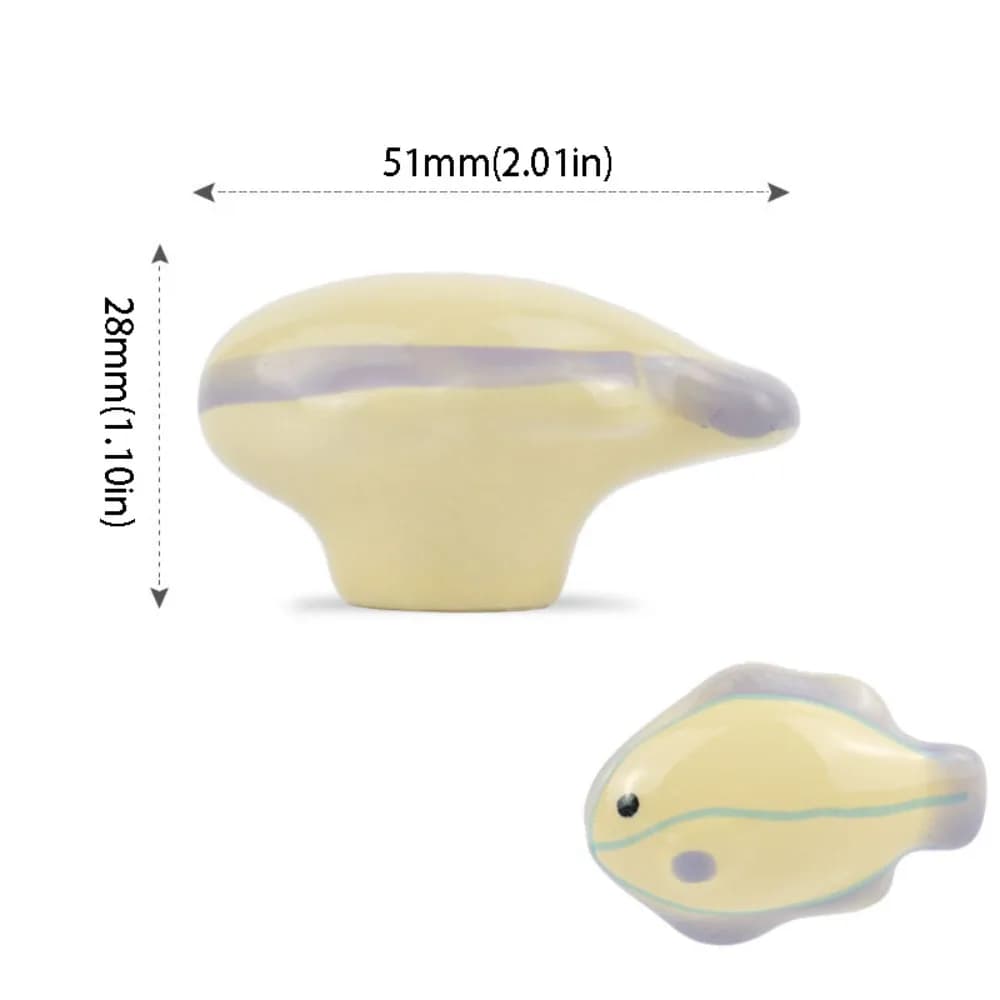 Maniglia per Mobile a Forma di Animale in Ceramica, Design Carino, Pomello per Cassetto con Vite, Decorazione per la Casa