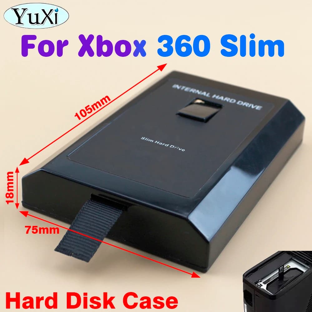 Custodia per disco rigido 1Pc per Xbox 360 Slim HDD Hard Drive Box per Xbox 360 Slim Enclosure Cover Shell HDD Holder staffa Part