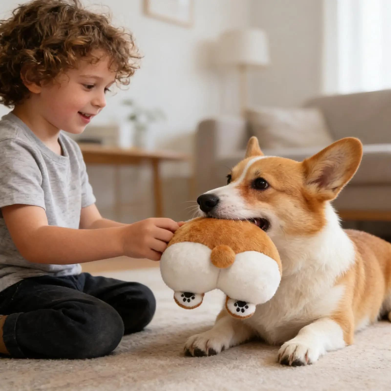 Giocattoli per cani cigolanti con suono di pranzo in gamba, bambola da masticare interattiva divertente a forma di sedere, giocattoli di peluche per cani con squeaker per masticatori aggressivi