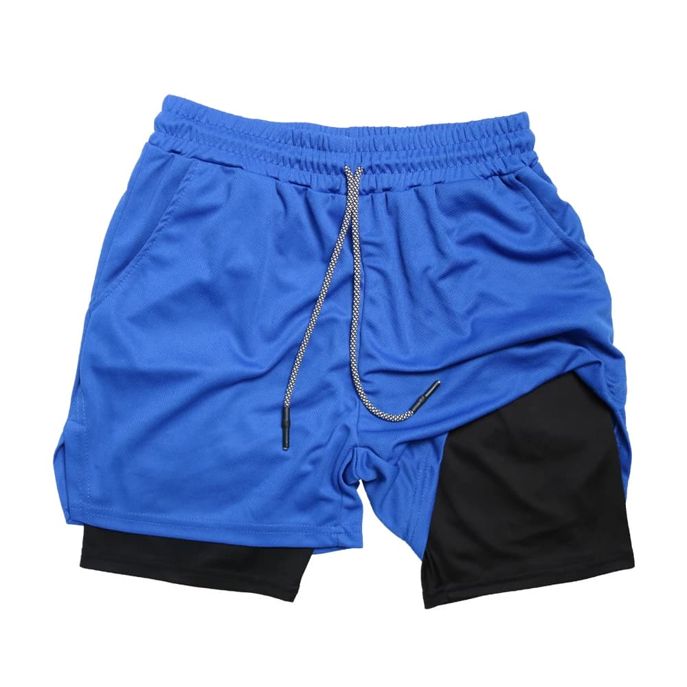 Men's and women's volleyball shorts Fitness Gym Training 2 in 1 sports shorts Quick Dry Workout Jogging Double Deck summer 2024