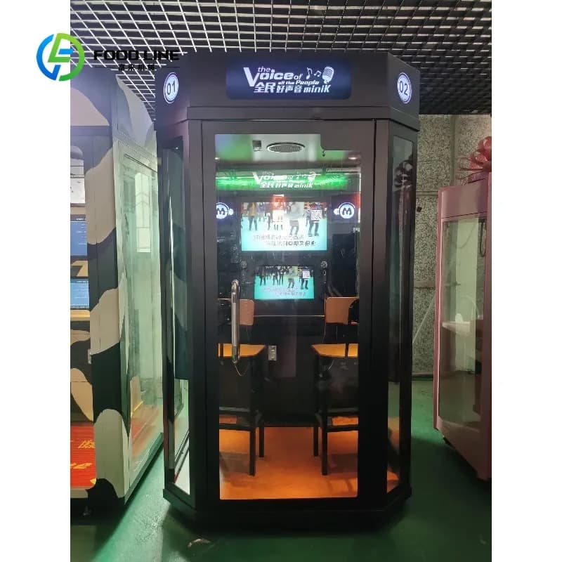 Customized Mini Karaoke Box Amusement KTV Booth Karaoke Machine Commercial Coin Operated Singing Room Cottage Box