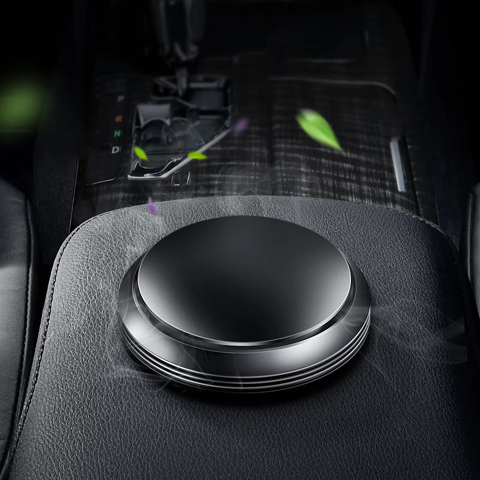 Set di 1 Deodorante per Auto in Lega di Alluminio, Diffusore di Aromi Riutilizzabile, Pastiglie Aromaterapiche Facilmente Sostituibili