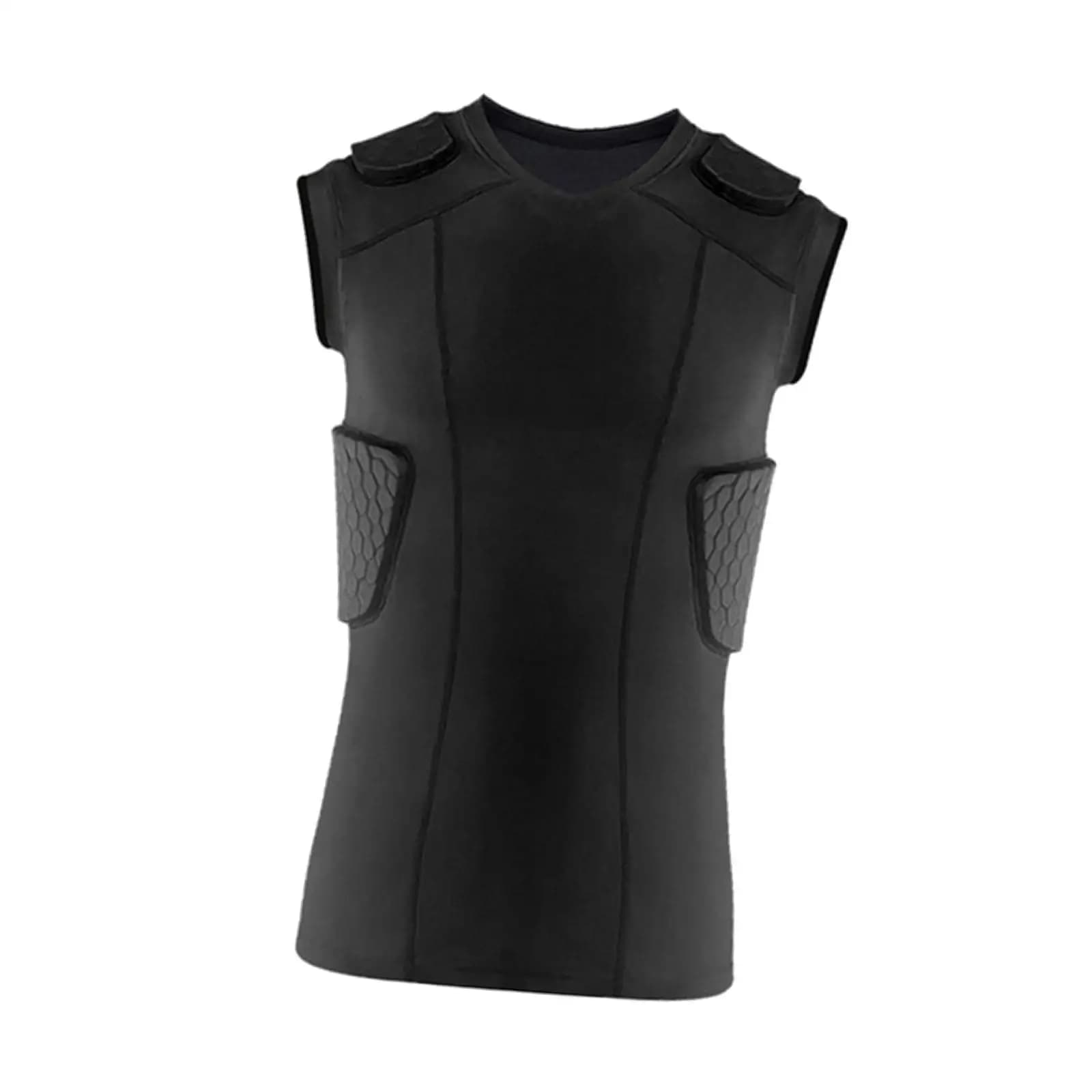 Gilet Imbottito da Uomo, Comodo e ad Asciugatura Rapida, Attrezzatura Versatile, Maglia Leggera a Compressione, Protezione per Allenamento e Rugby