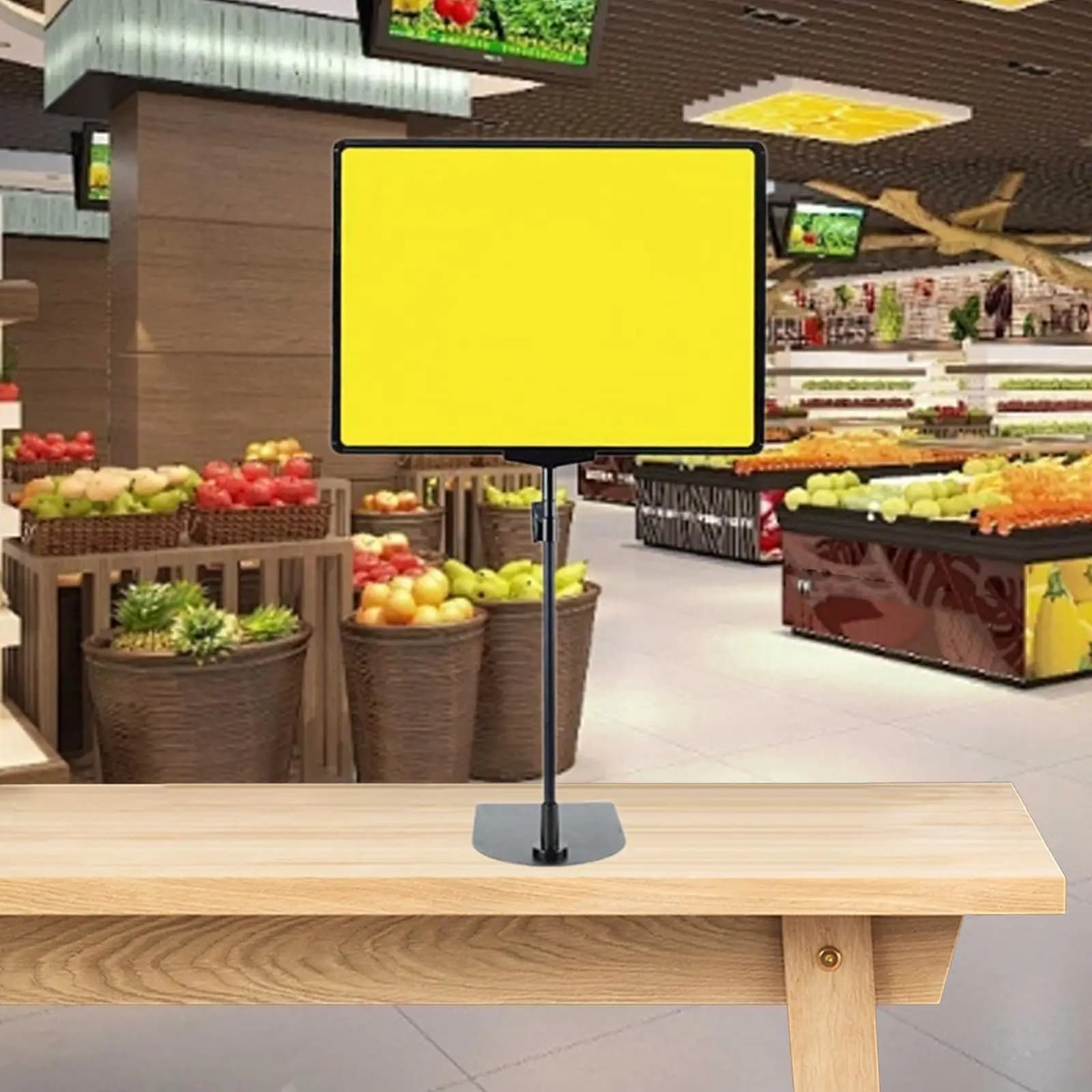 Espositore per Etichette Alimentari A4 A3, Supporto per Cartelli Pubblicitari, Espositore con Clip per Prezzi di Frutta e Verdura per Supermercati