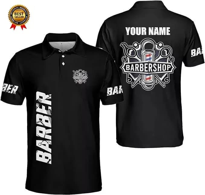 2025 Barbiere Manica corta Polo per uomo Abbigliamento Parrucchiere Cosplay POLO Nome personalizzato Uniforme Jersey Maschile Y2k Top