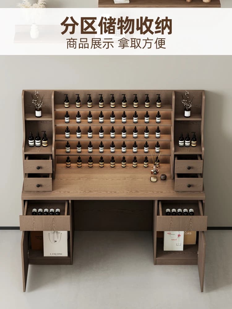 Banco espositore per fragranze per salone di bellezza Zhongdao armadietto olio essenziale SPA aromaterapia prodotti per la cura della pelle prodotto