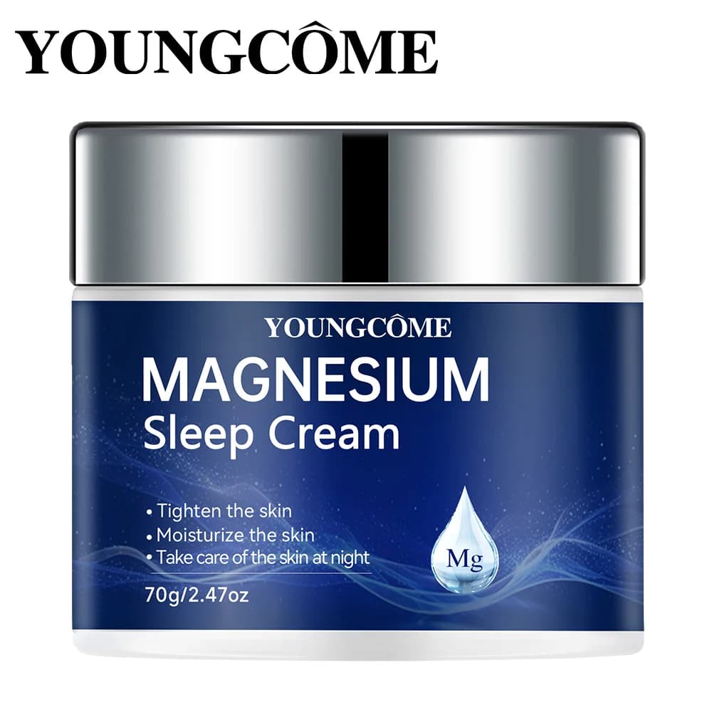YOUNGCOME Crema generica al magnesio per dormire, topica – Sicura e facile da assorbire, Asciugatura rapida senza residui, delicata sulla pelle