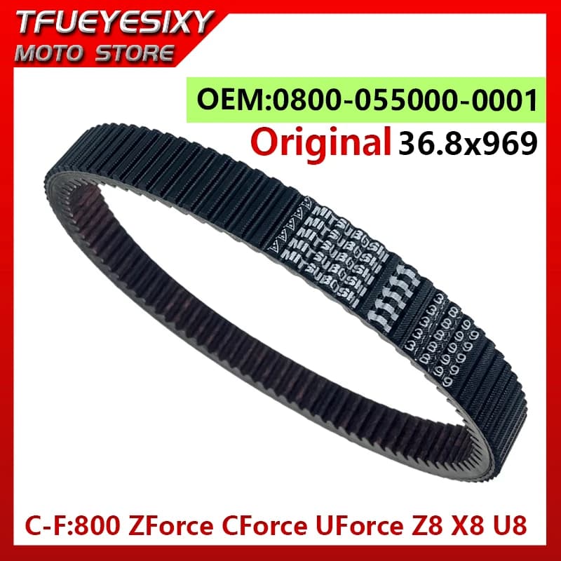 CF Originale Mitsuboshi CVT Cinghia di Trasmissione 969x36.8 36.8x969 Per 0800-055000-0001 CFMOTO 800 CF800 ZForce CForce UForce Z8 X8 U8 ATV